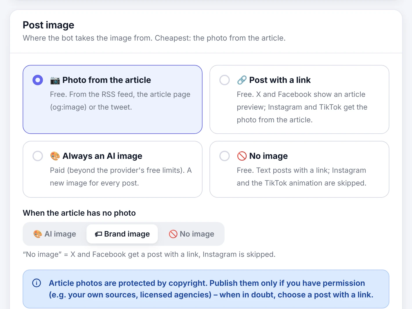 Post image: photo from the article, AI image or brand image